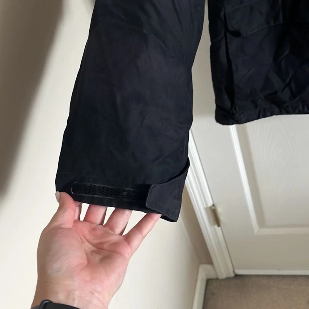 The North Face Black Faux Suede Hooded Zip Up Jacket Size Medium